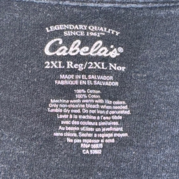Cabela's Black and Red Graphic Tee for Men - Picture 3 of 3